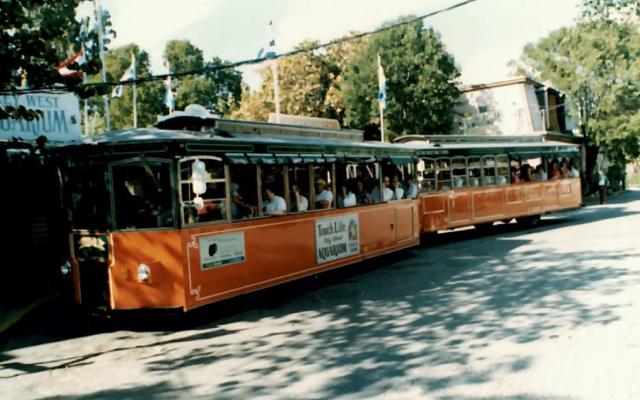 historic photo of trolley