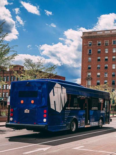 urban bus in city